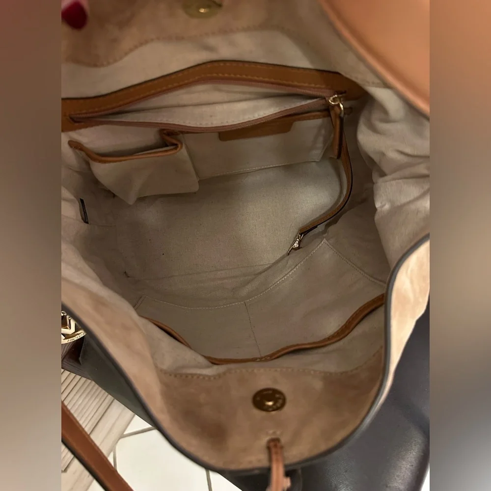 Michael Kors Suede Leather Vivian Hobo Bag - Elegant Woven Design